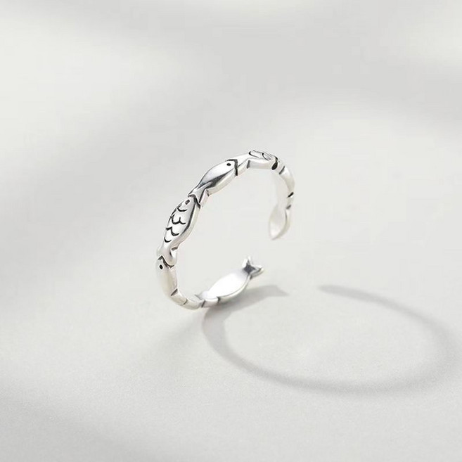 아리몰 행운 물고기반지 사이즈조절