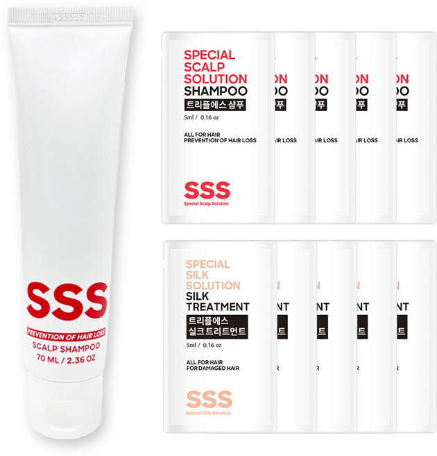 트리플에스 탈모샴푸 여행용 키트, 1개, 5ml