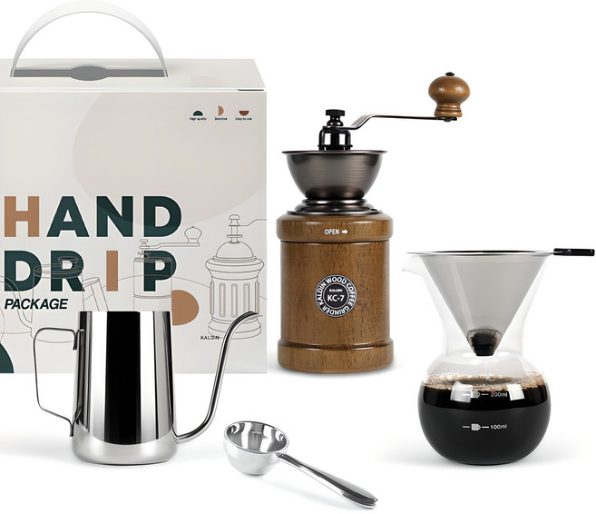 칼딘 KN 02 핸드드립세트 D3, 1세트, 커피드립 6종