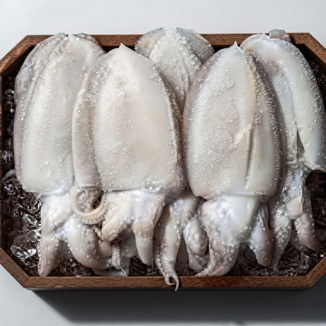 착한수산 국산 특대 갑오징어 활 갑오징어 생물 손질 갑오징어 급냉갑오징어, 1개, 급냉 손질 꼬마 갑오징어 500g(10미내외)