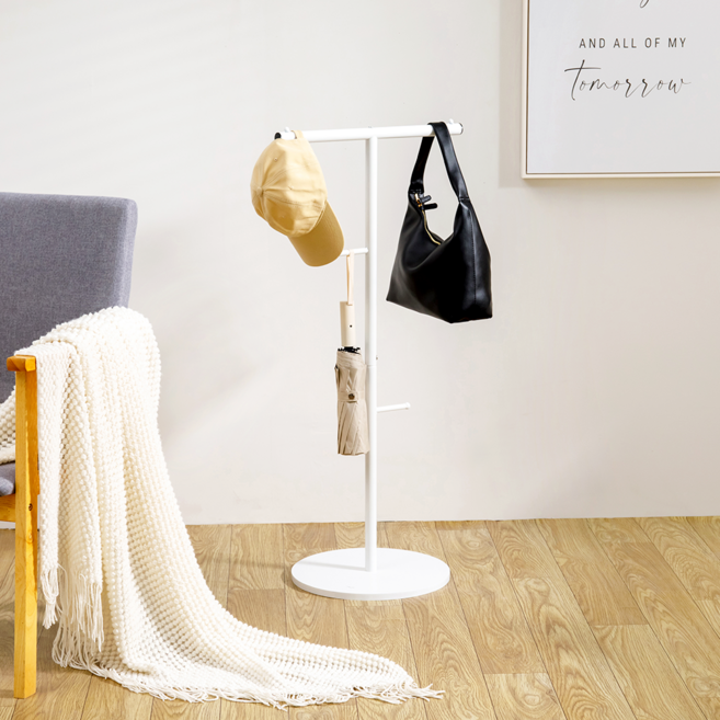 소하임 툭툭 가방걸이 스탠드 행거, 화이트