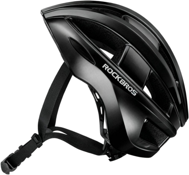 락브로스 ZK-013 후미등 일체형 산악용 자전거 헬멧, 1개, 블랙