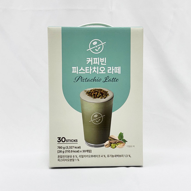 피스타치오 라떼 홈카페 커피믹스, 26g, 30개입, 1개