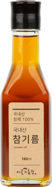 시골기름집 국내산 참기름, 180ml, 1개