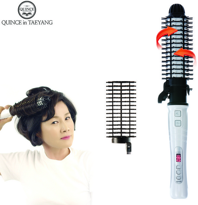 퀸스IN태양 오토롤링 브러쉬고데기 시즌1+헤어롤1개 자동회전 에어뽕 뿌리볼륨 볼륨웨이브 헤어롤탈착 봉고데기사용가능 해외겸용