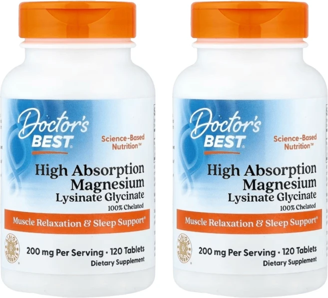닥터스베스트 킬레이트 마그네슘 글리시네이트 120정 2개 - 쿠팡