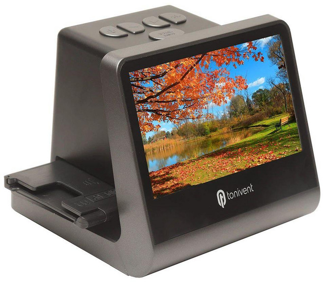 HD 필름 스캐너 24MP 48MP 고화질 사진 디지털화 필름 변환기 135mm 126mm 110mm 8필름 지원 슬라이드 스캔 아날로그 사진 복원용 고해상도 스캔 장치 5인치 화