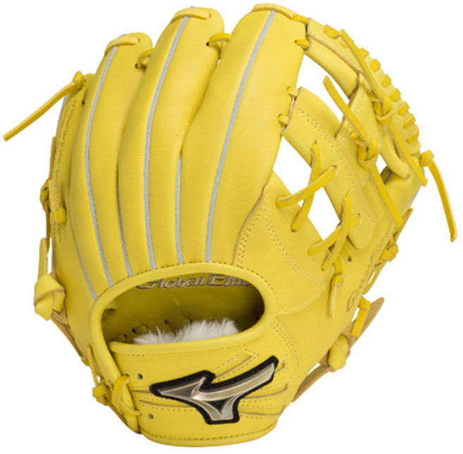 미즈노 유소년 글로벌 엘리트 내야 글러브 M사이즈 우투용 28223, 라임, 1개