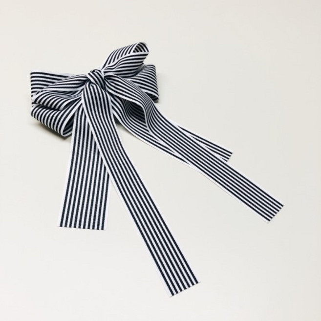 헬로버디 골프리본 스트라이프 리본핀, 럭스화이트