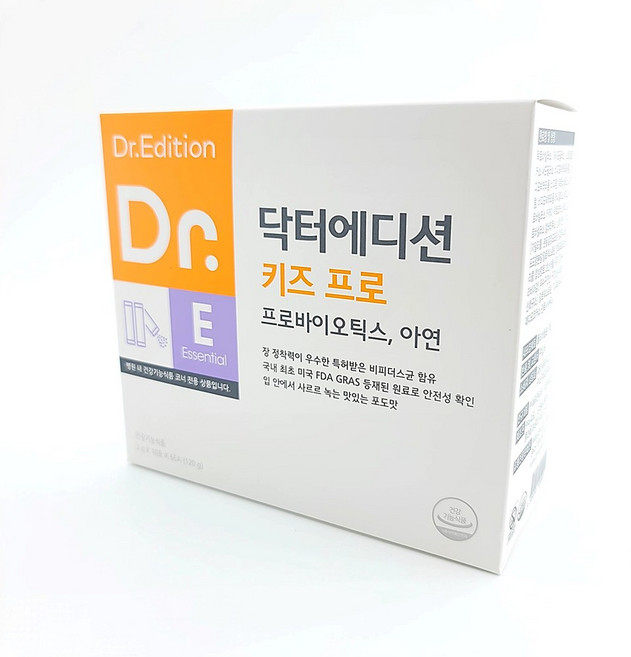 [정품] 닥터에디션 키즈프로 어린이 유산균 probiotics 에프엔디넷, 3개, 60회분