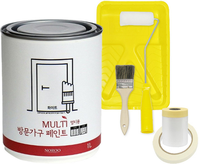 하우홈 노루 친환경 수성 방문가구용 부자재 패키지, 아이보리 기본형set, 1L, 1개