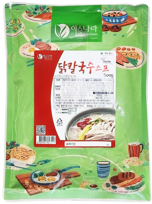 이슬나라 닭 칼국수 스프, 500g, 1개