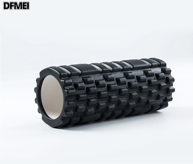 요가 근육 릴렉스 마사지 폼 롤러 밸런스 필라테스 미니 EVA 빈 롤러, 30*9.5블랙, 1개