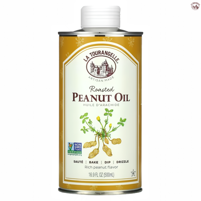 라투랑겔 로스티드 피넛 오일 볶은 땅콩 오일 글루텐 무함유 비건, 1개, 500ml, 1개