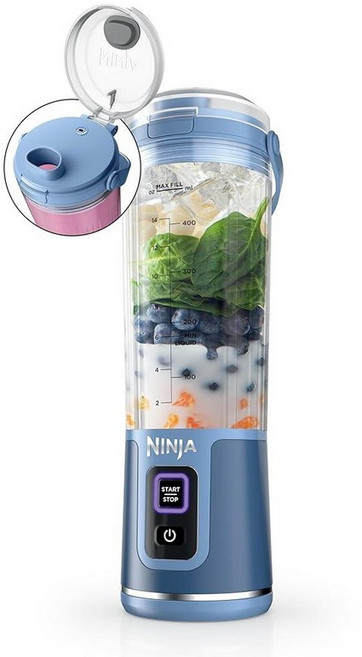 닌자 블라스트 충전식 휴대용 쉐이크 블렌더 532ml 마블화이트