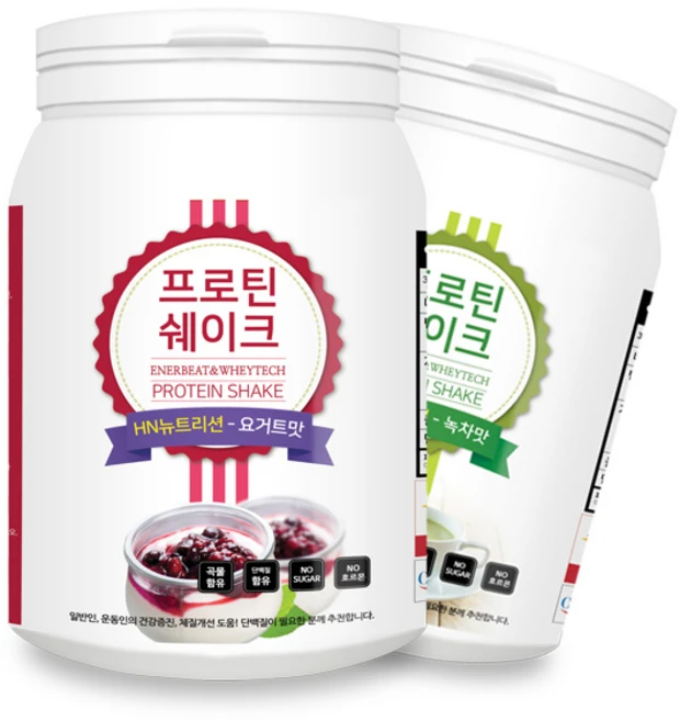 1+1 HN뉴트리션 단백질쉐이크 600g 4종/프로틴 선식 식사대용 보충제, 2개, HN 프로틴쉐이크(요거트맛), HN 프로틴쉐이크(녹차맛) - 쿠팡