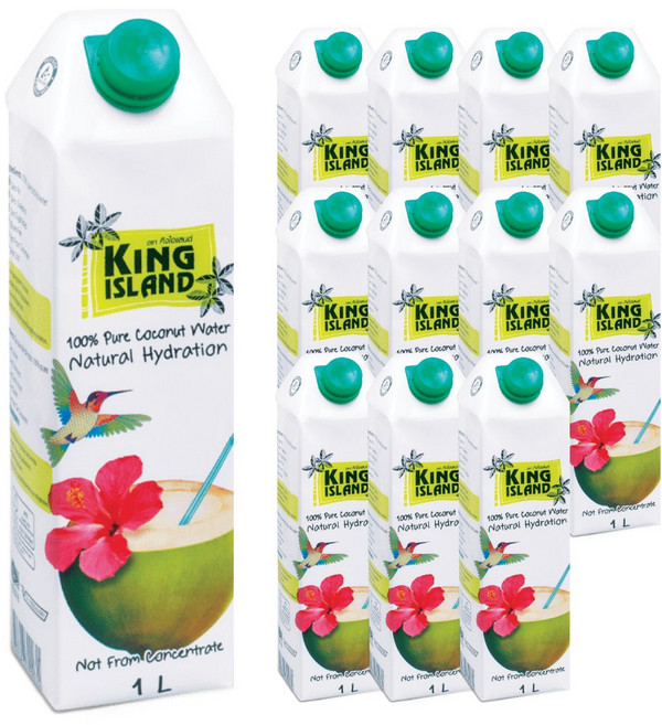 킹아일랜드 코코넛 워터, 1L, 12개