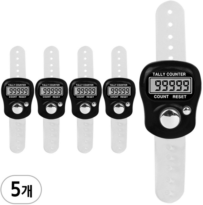 손가락 계수기 A타입, 5개, 블랙