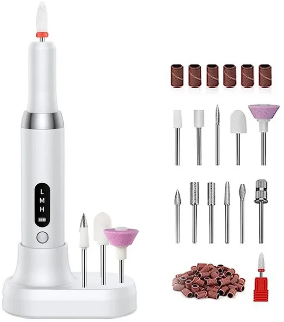 전기 네일 폴리 셔 드릴 손톱 연삭 죽은 피부 제거 아트 샌딩 펜