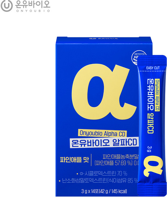 온유바이오 더 가벼운 하루 온유바이오 알파CD 7박스 (98포), 14회분