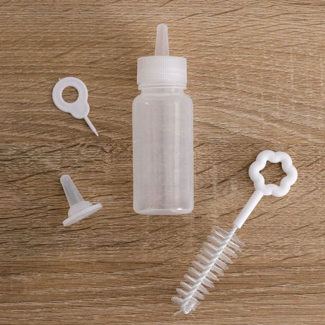 새끼 고양이 젖병 세척솔 세트 반려동물 강아지 분유병, 1개