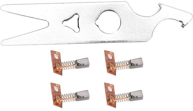 2쌍 네일 드릴 카본 브러시 기계 렌치 합금 핸드피스 액세서리 매니큐어 연마기 교체 부품