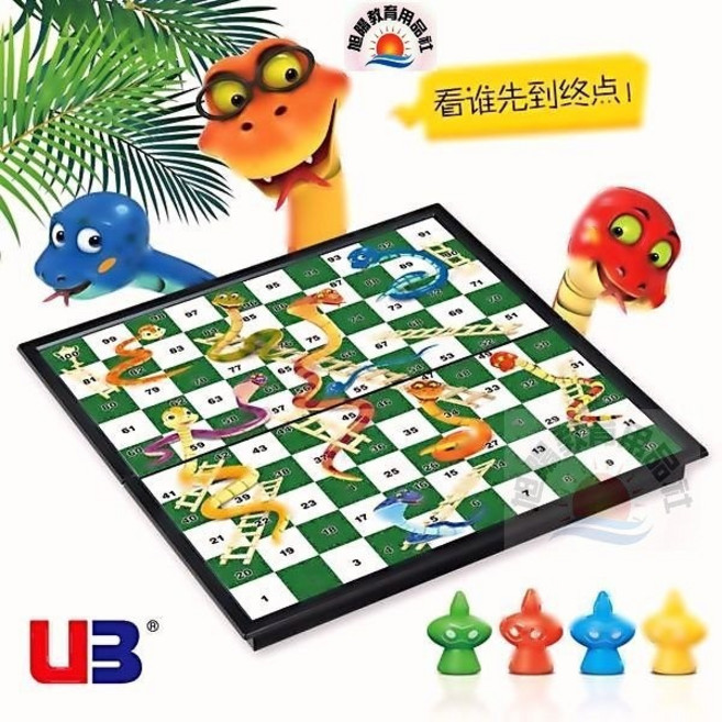 UB 磁性摺疊蛇梯棋, 1個