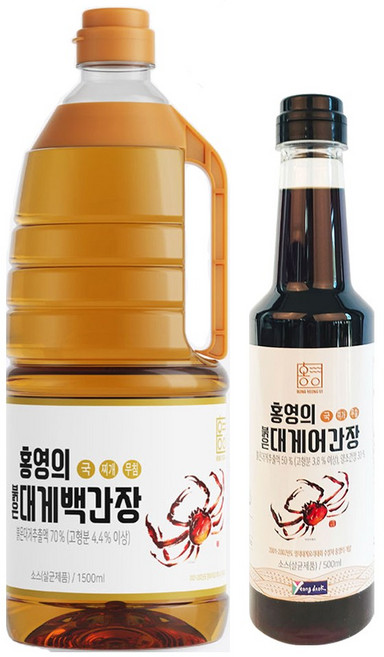 일촌 영덕 요리박사 홍영의 붉은대게 백간장1.5L+어간장500ml, 2L, 1개
