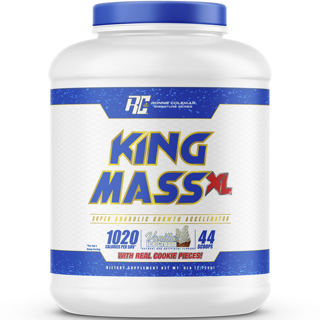 RONNIE COLEMAN 聯名系列King mass XL蛋白補充粉 香草冰淇淋口味, 1個, 2.75kg