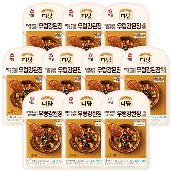 CJ 다담 우렁강된장 비빔 양념 140g 10개