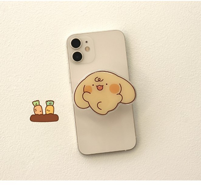 젤리크루 망상리토끼 하트쿠키 곰머그톡 캔디톡 하트탄붕이그립톡 핑크곰톡 현타토끼톡 꽃카톡 에어팟톡 밤톨톡 달붕이톡, 1개, 레츠고달붕이 클리어톡