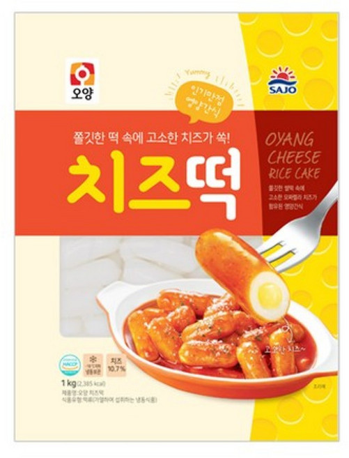 사조오양 치즈떡 1kg, 6개