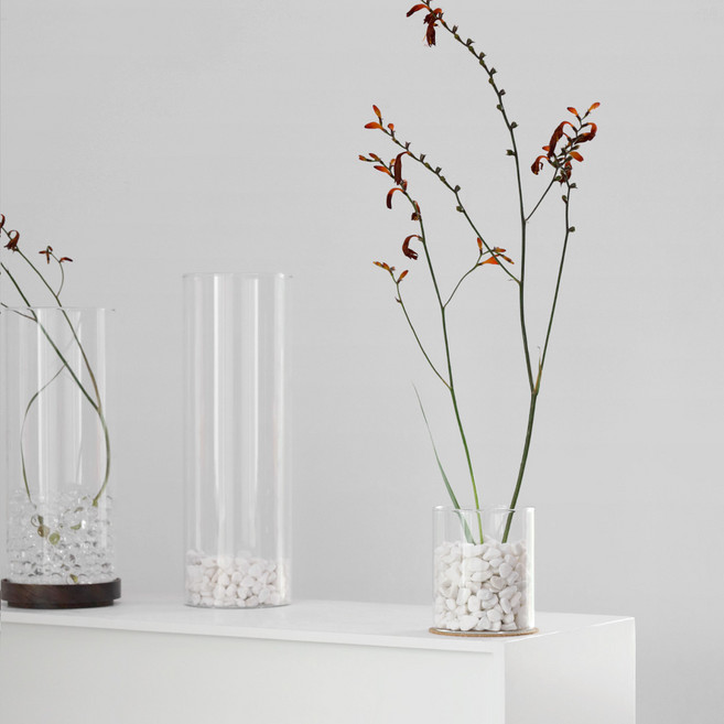 실린더 원형 유리 화병 11size 테라리움 수경재배, 6.5×10, 1개