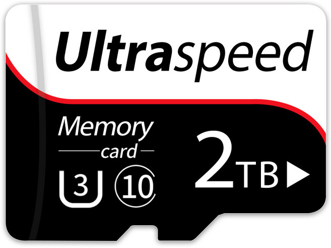 2TB U3 C10 2T MicroSD 메모리 카드 클래스 10 TF 미니 카드 카메라 스마트폰 노트북을 위한 마이, 1개