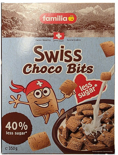 familia 패밀리아 스위스 초코 비츠 레스슈가 350g (원산지 : 스위스), 1개