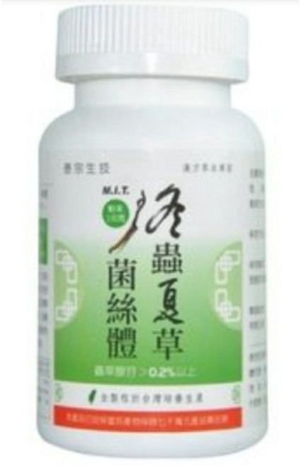PCBM 冬蟲夏草菌絲體複方膠囊, 1個, 100顆
