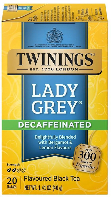 Twinings 얼 그레이 엑스트라 스트롱 홍차 개별 포장 백 20개 (1팩) 시트러스 및 베르가못 맛 카페인 뜨겁거나 차갑게 즐기기 티백 20개, 20개(1팩), 100ml