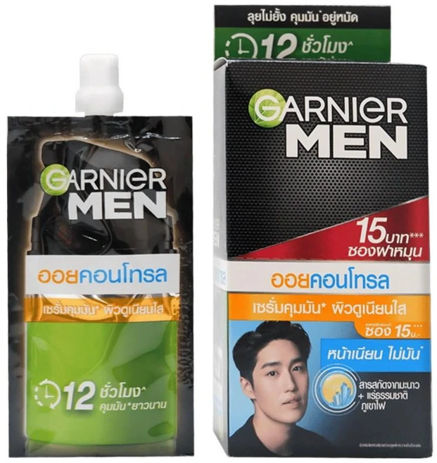 GRANIER MEN Oil control 7ml.x6 sachets 1Box ( 6포 세트 ) 가르니에 맨 오일 컨트롤 7ml x 6포 1박스 (6포 세트), 6개, 7ml - 쿠팡