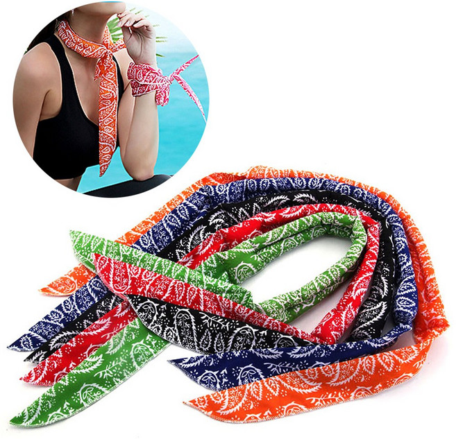 인기몰 1+1 아메바 냉동 스카프 남녀공용면(아사)스카프, 레드, 2개