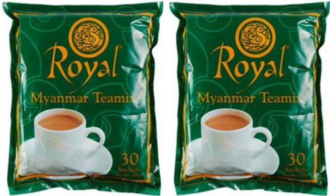 Royal 미얀마 티믹스 밀크티 분말, 20g, 30개입, 2개