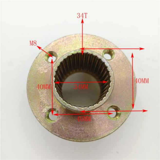 뒷바퀴 허브 또는 스프로킷 23T 17T 50cc 125cc 타이어 고 카트 버기 ATV UTV 쿼드 자전거 부품, 1개