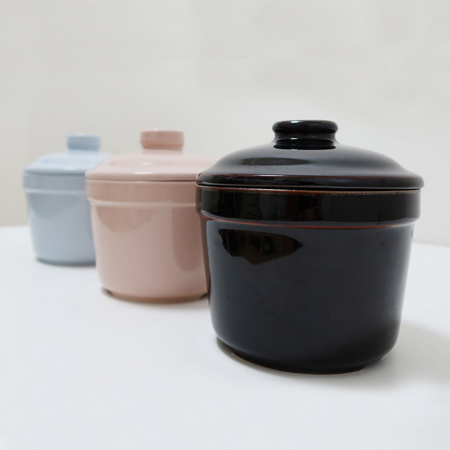 맛담 도자기밥솥 전자레인지전용 미니밥솥 압력솥 간편식 전자레인지에 20분 1~3인용밥완성 한끼미인, 핑크, 1개