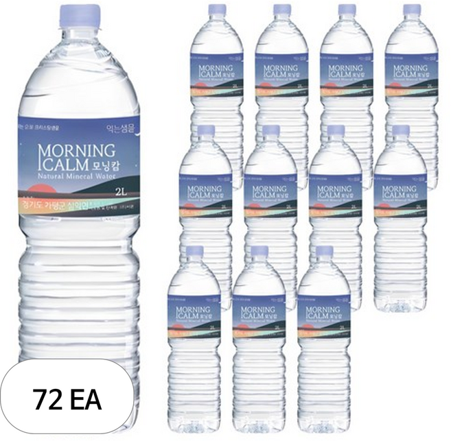 모닝캄 생수, 2L, 72개