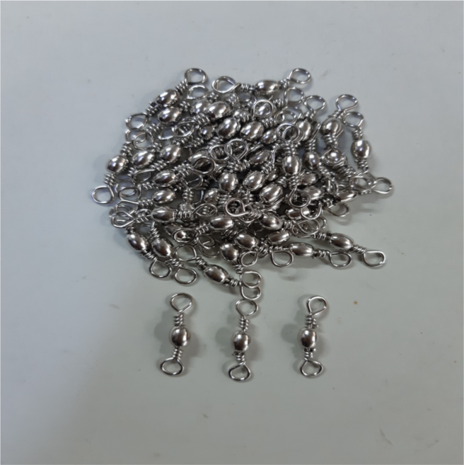 국내산낚시 B/S쉬벨 맨도래 8자도래 벌크(100개입), 1개, 100개입