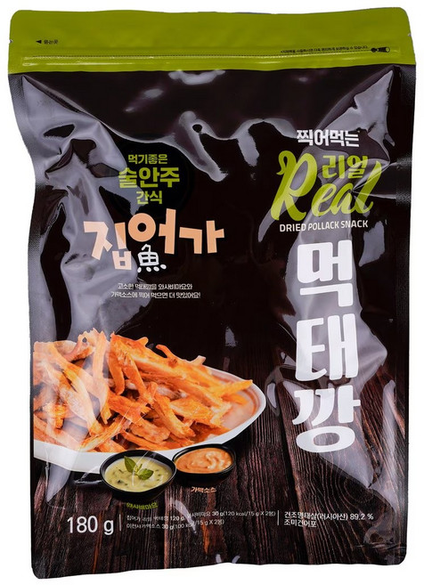 리얼 먹태깡 (120g) (+와사비마요 30g 가맥소스30g 증정), 1개