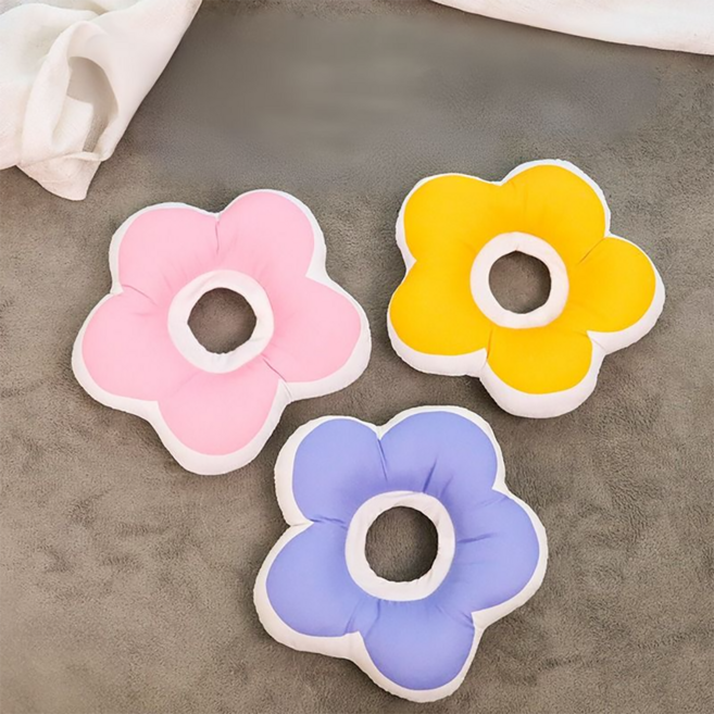 오브펫 반려동물 플라워 방수 초경량 넥카라, 핑크, 1개