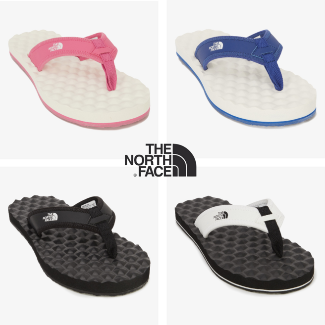 노스페이스 남여 경량 쿠션성이 좋은 스트랩 여름 슬라이드 슬리퍼 커플신발