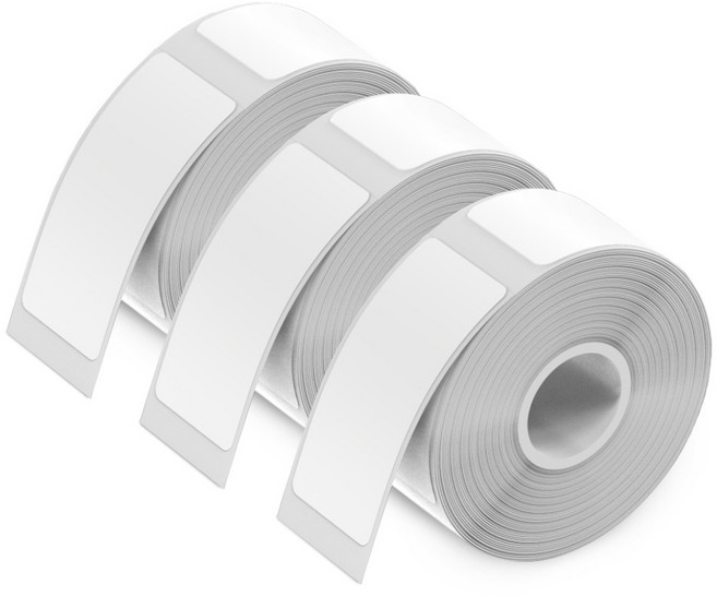 오지렌 네임스티커 감열식 라벨프린터 라벨기 핑크, WP9529/간격 라벨지 화이트, 1개