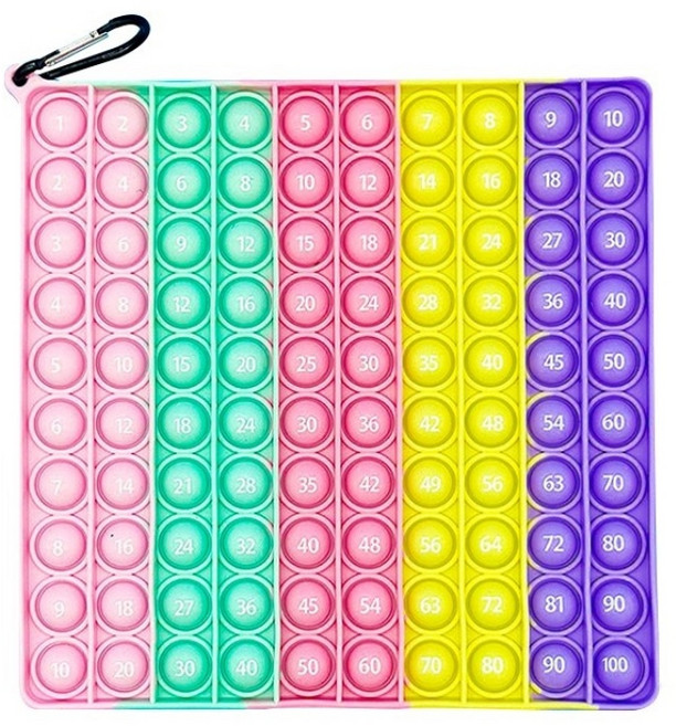 숫자판 100 팝잇 숫자 수학 공부, 1개