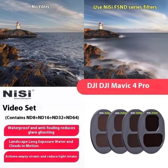 NiSi 드론 필터 ND CPL 필터 블랙 미스트 DJI 매빅 4 프로 액세서리 ND8 ND16 ND32 ND64 필터 DJI 드론 시, 07 Video Kit